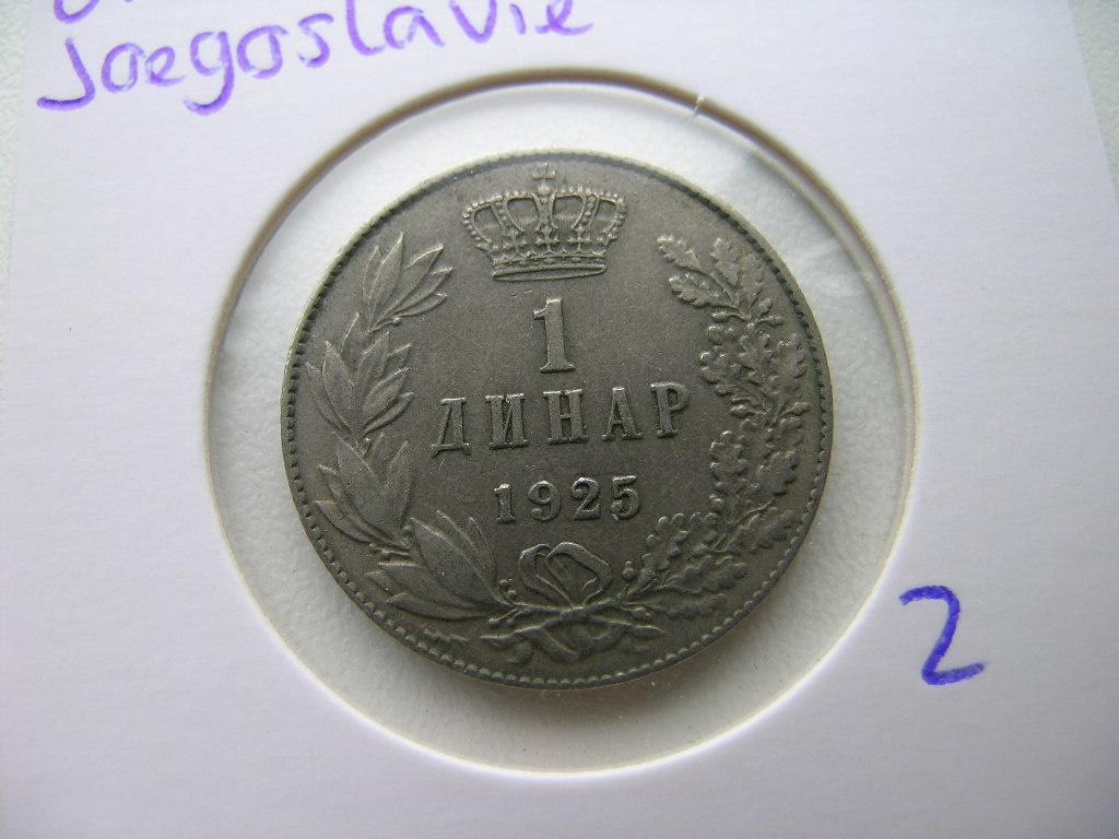 Dinar 1925 Joegoslavie (nr 2), Ophalen of Verzenden, Joegoslavië, Losse munt