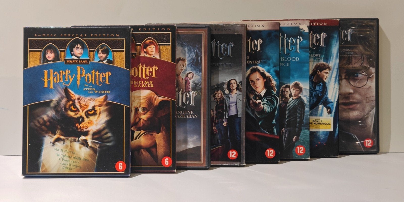 Complete Harry Potter DVD-collectie 8 films 6x Special Editi, Cd's en Dvd's, Dvd's | Overige Dvd's, Vanaf 12 jaar, Ophalen of Verzenden