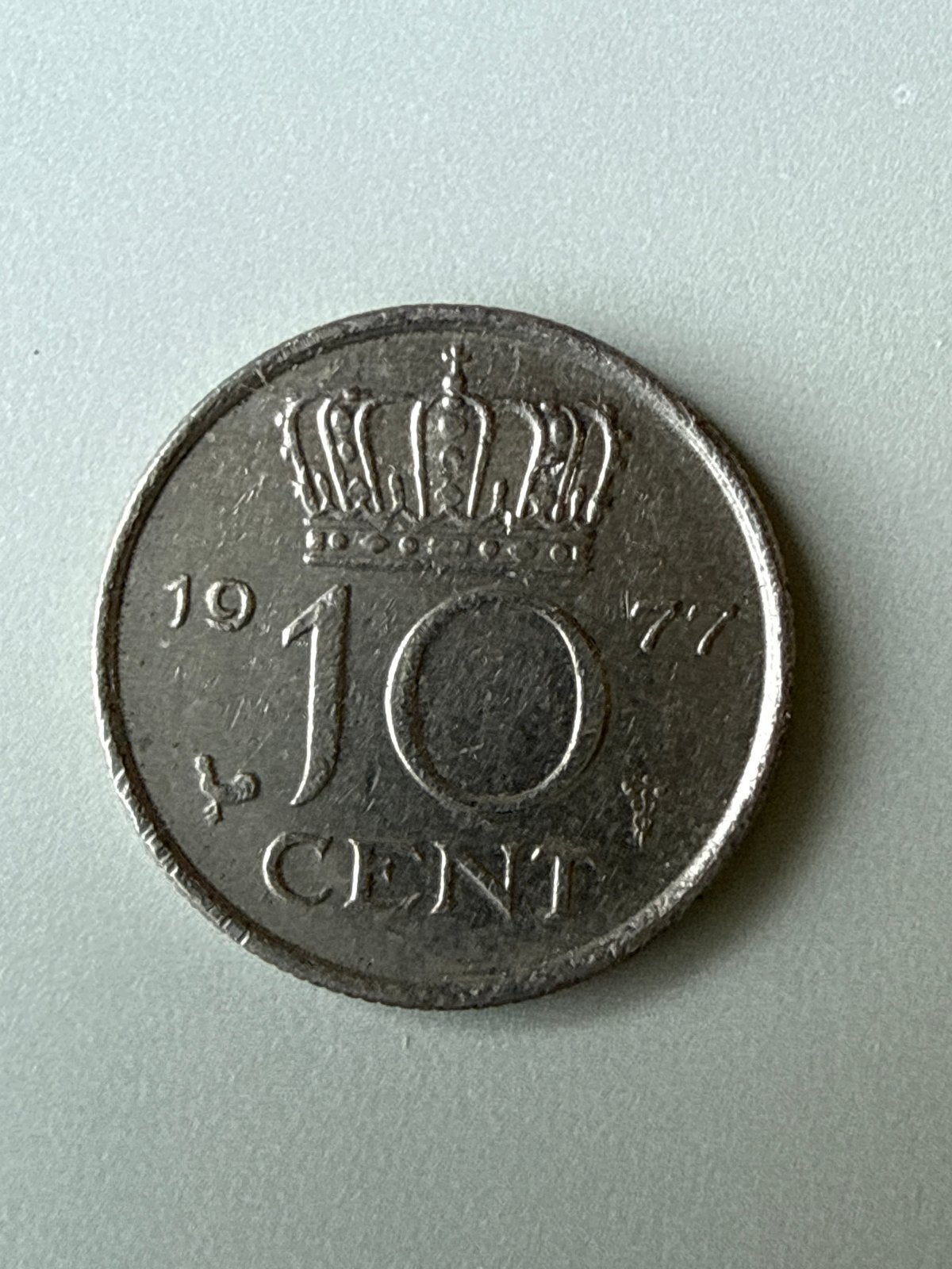 10 cent munt Koningin Juliana 1977, Ophalen of Verzenden, Koningin Juliana, 10 cent, Losse munt