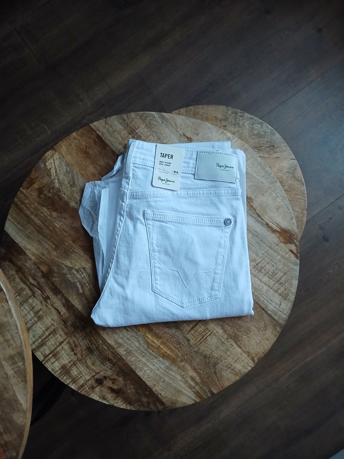 pepe jeans W30/L32 stanley taper, Wit, Nieuw, W32 (confectie 46) of kleiner, Ophalen of Verzenden