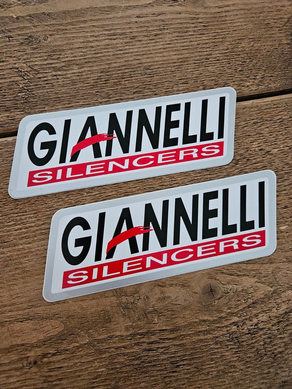 Giannelli Silencers stickers, Ophalen of Verzenden, Zo goed als nieuw