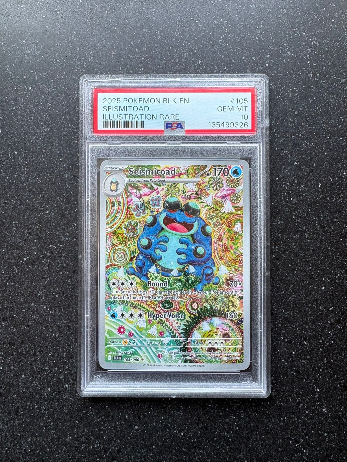Seismitoad PSA 10, Ophalen, Nieuw, Losse kaart, Foil