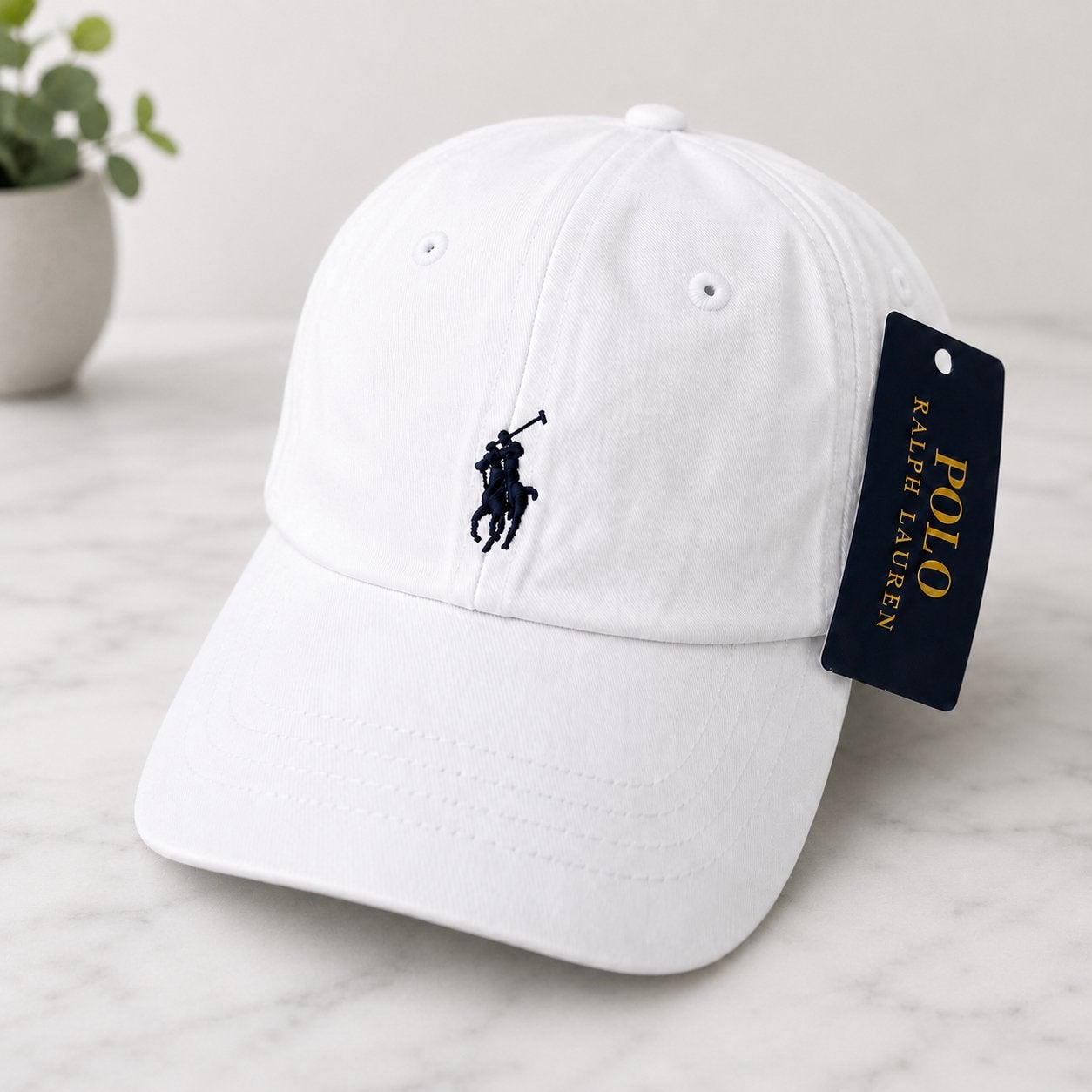 Witte Ralph Lauren Polo Pet - Nieuw met label, Ophalen of Verzenden, Nieuw, One size fits all, Pet