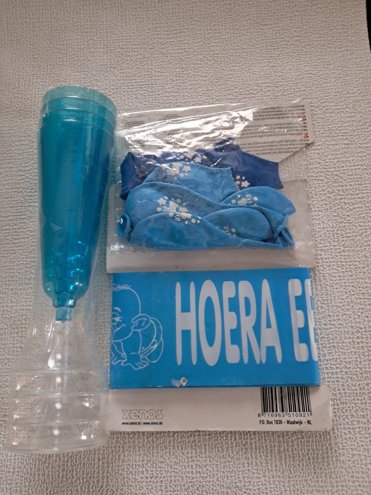Hoera een jongen, Ophalen of Verzenden, Versiering, Geboorte of Huwelijk