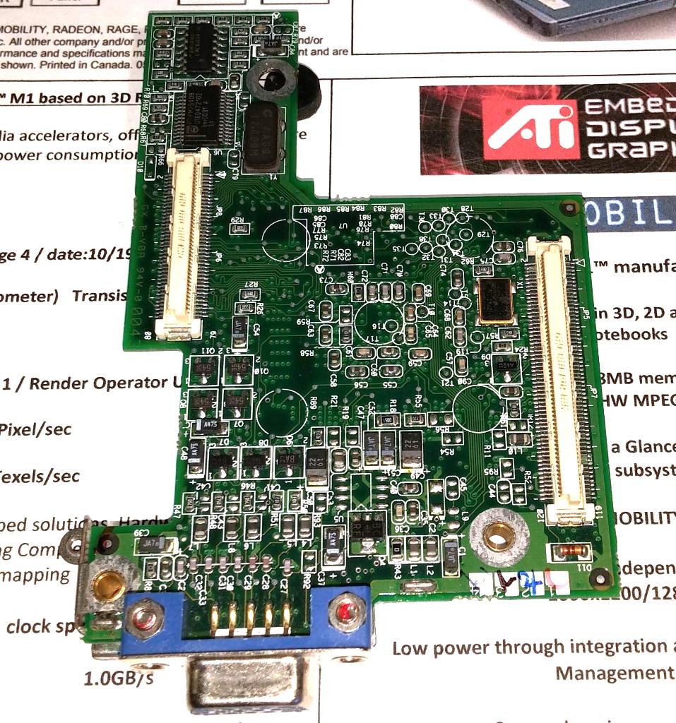 HP Omnibook 4150 435353-001 ATI Rage Graphics M1 455296-410, Ophalen of Verzenden, HP