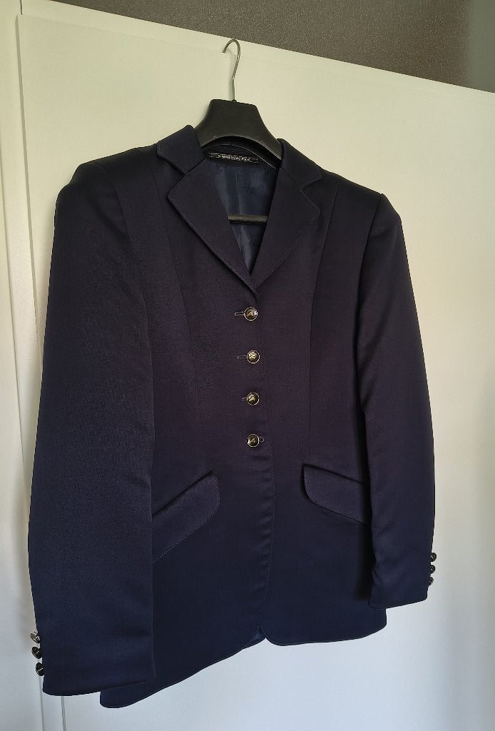 Euro-Star wedstrijdjas, Dieren en Toebehoren, Blauw, Dressuur, Ophalen of Verzenden, Zo goed als nieuw