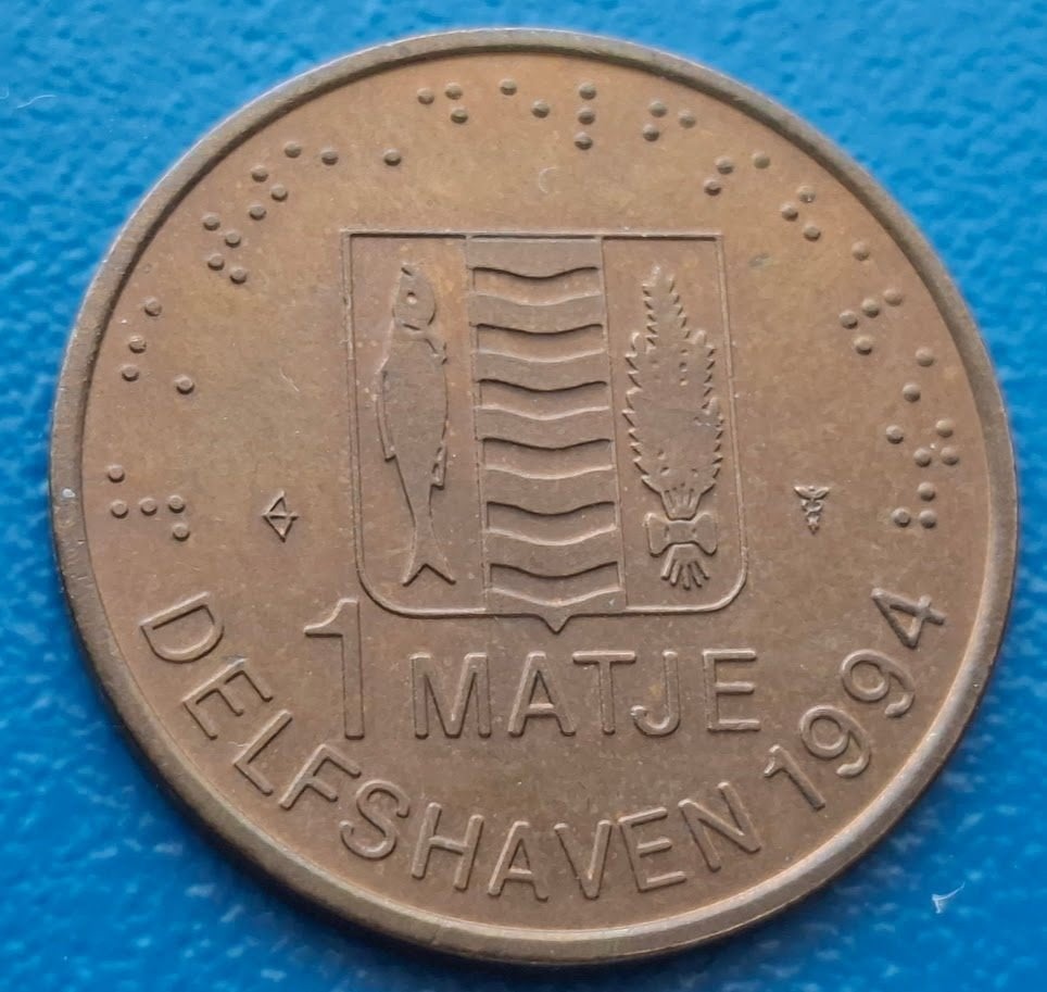 Delfshaven 1 Matje - 1994, Postzegels en Munten, Penningen en Medailles, Verzenden, Overige materialen, Nederland