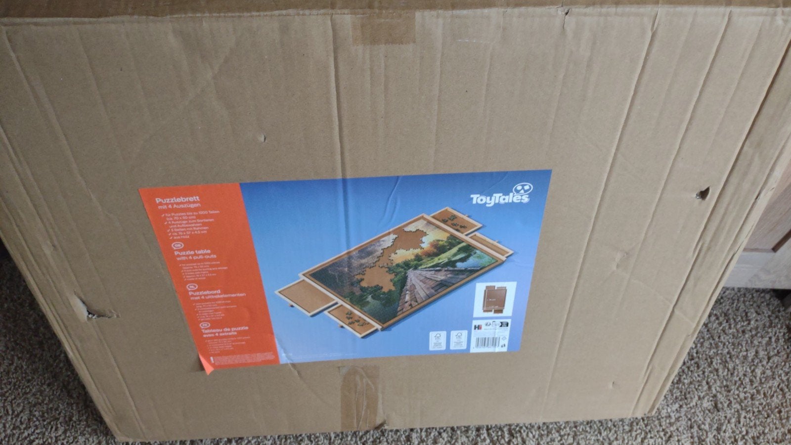 Puzzelbord met 4 uittrekelementen - Tot 1000 stukjes, Ophalen, 500 t/m 1500 stukjes, Nieuw, Overige typen