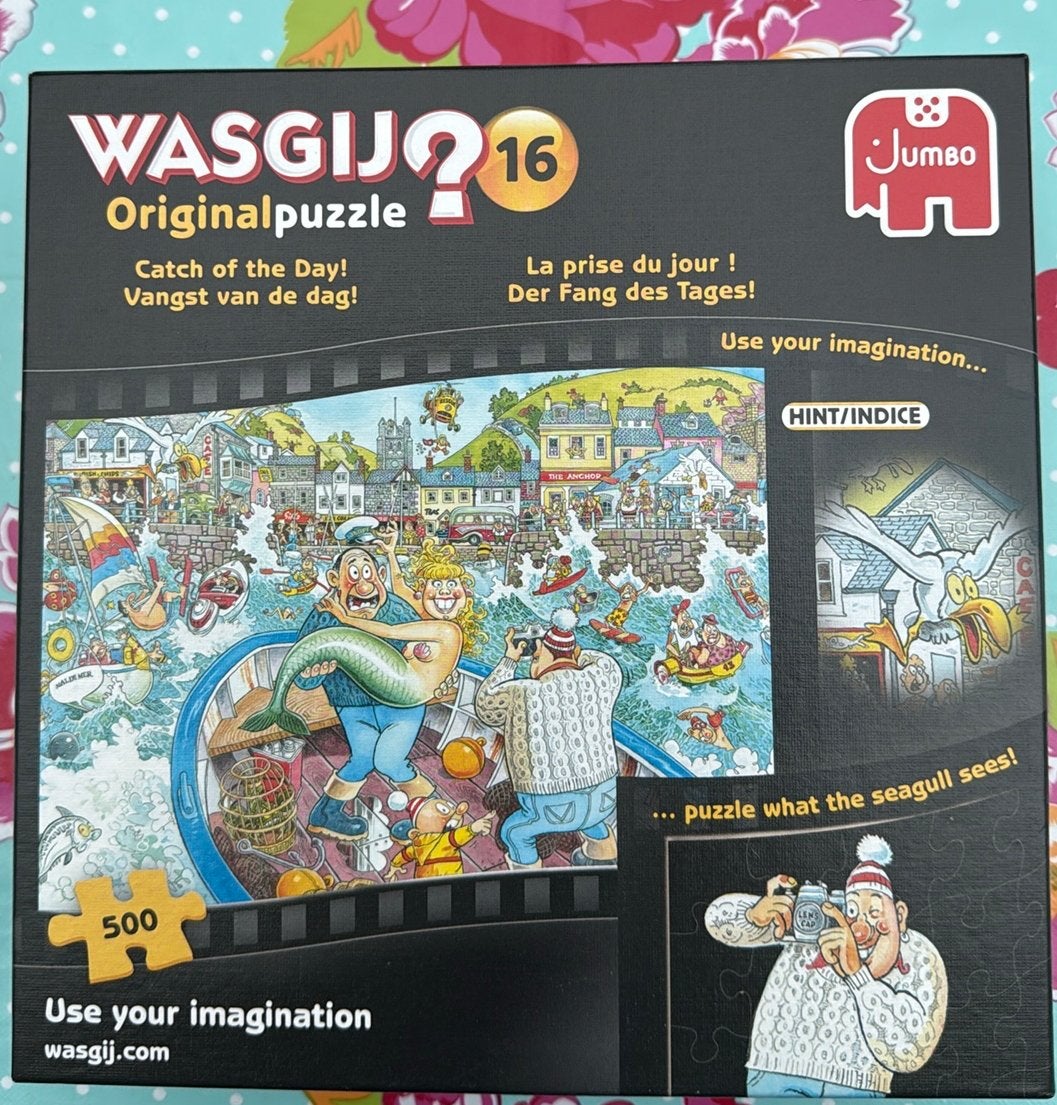 Wasgij Original 16: Vangst van de dag! - 500 stukjes, Ophalen, 500 t/m 1500 stukjes, Zo goed als nieuw, Legpuzzel