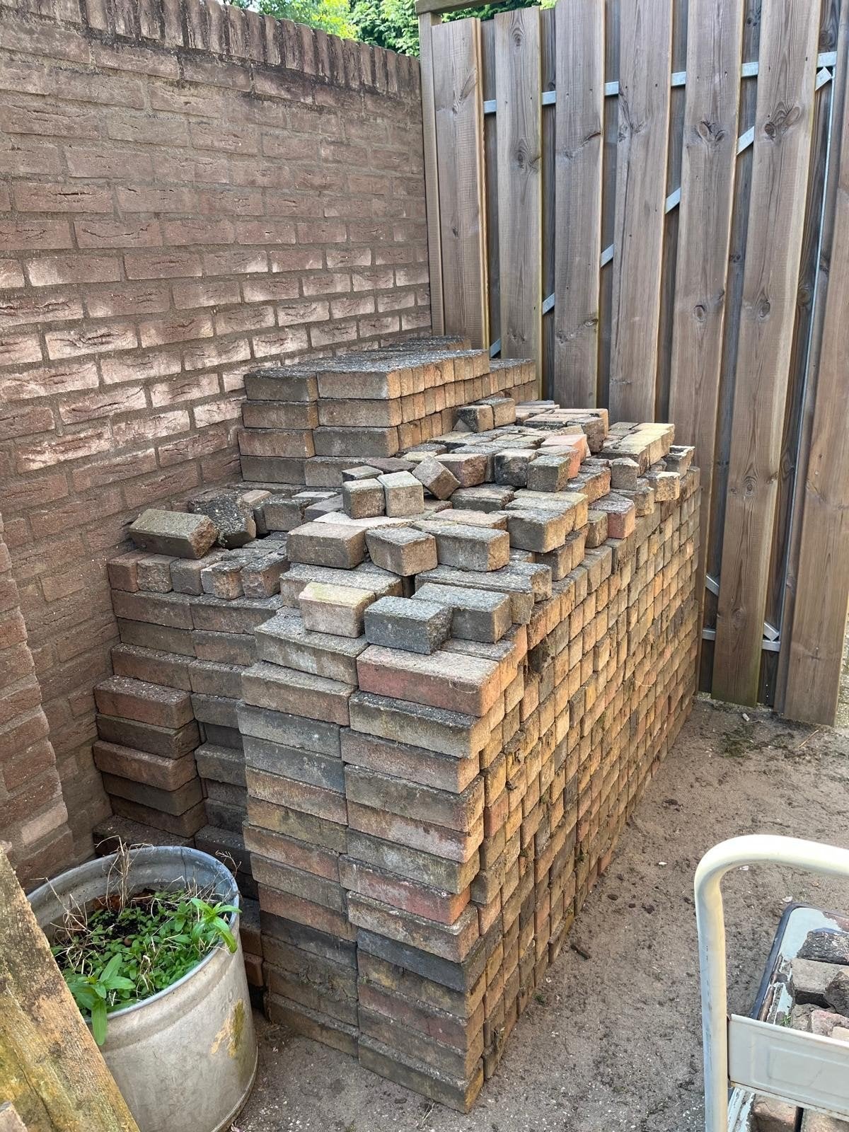 Mooi gemêleerde waaltjes, 20 m², gratis af te halen, Ophalen of Verzenden