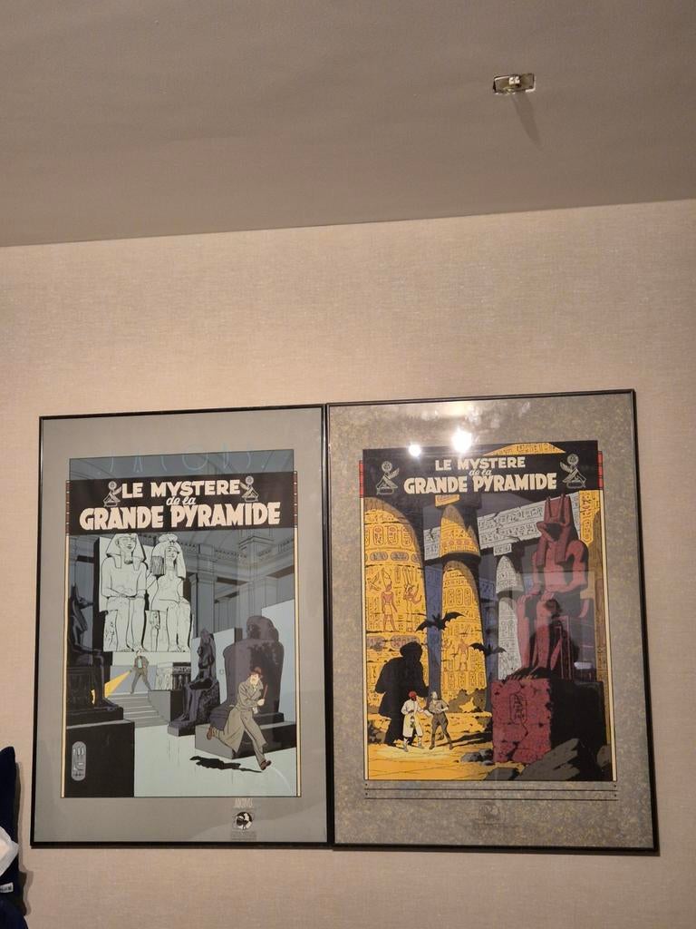 Blake en Mortimer posters ingelijst, Verzamelen, Ophalen, A1 t/m A3