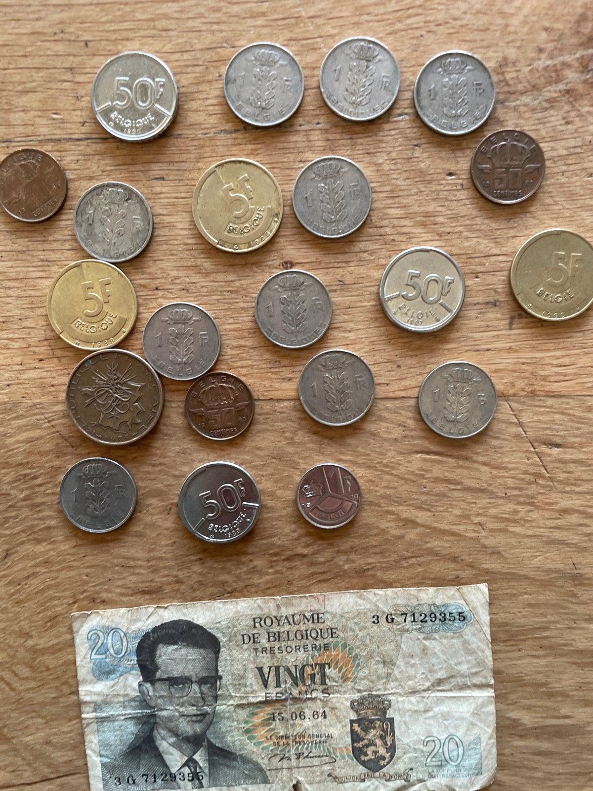 Collectie Belgische Munten en Bankbiljetten, Postzegels en Munten, Verzenden, Overig, Setje