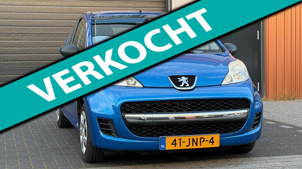 Peugeot 107 1.0-12V XR Volle jaar APK, Voorwielaandrijving, Stof, Gebruikt, Zwart