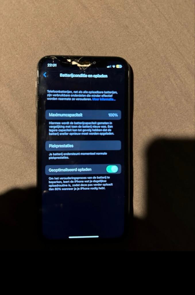 iPhone x 64gb- Scherm defect, 100% batterij, Telecommunicatie, Mobiele telefoons | Apple iPhone, Niet werkend, 128 GB, Zonder abonnement