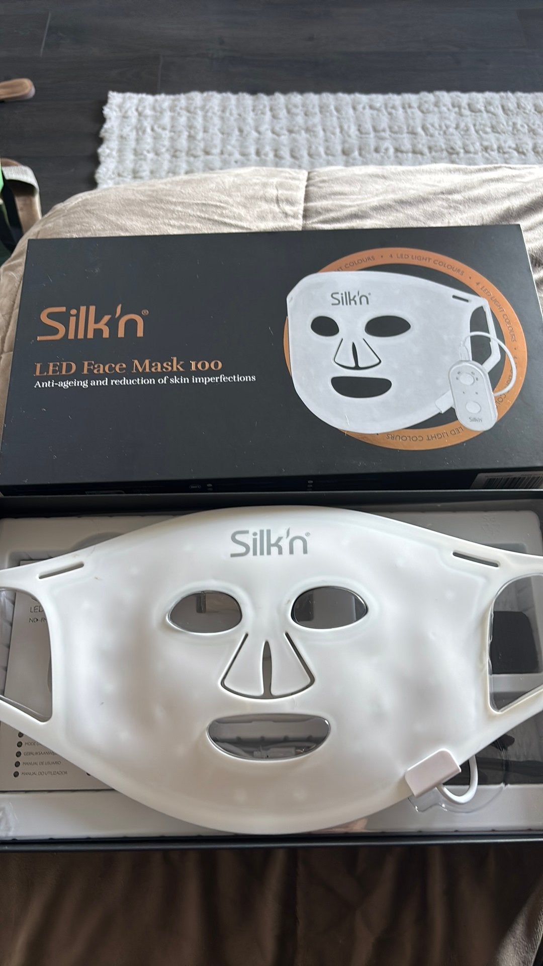 Silk’n LED face mask 100, Sieraden, Tassen en Uiterlijk, Uiterlijk | Gezichtsverzorging, Verzenden, Zo goed als nieuw, Gehele gezicht