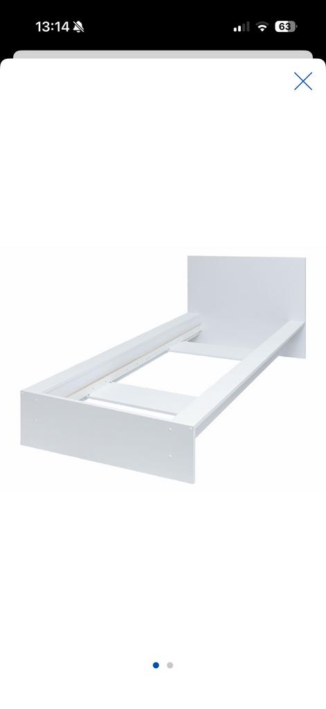 Lidl bed 200x90, stevig, zonder lattenbodem, Ophalen, Gebruikt, 90 cm, Eenpersoons