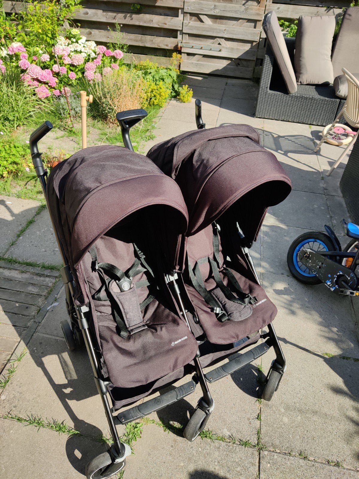 Maxi-Cosi Dana For2 Duowagen - Zwart, Gebruikt, Duowagen, Maxi-Cosi, Ophalen