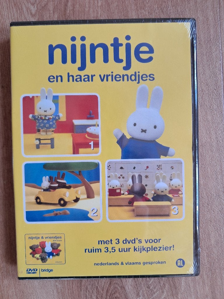 Nijntje boxset - 3 dvd's - Nieuw, geseald., Cd's en Dvd's, Europees, Serie, Alle leeftijden, Ophalen of Verzenden