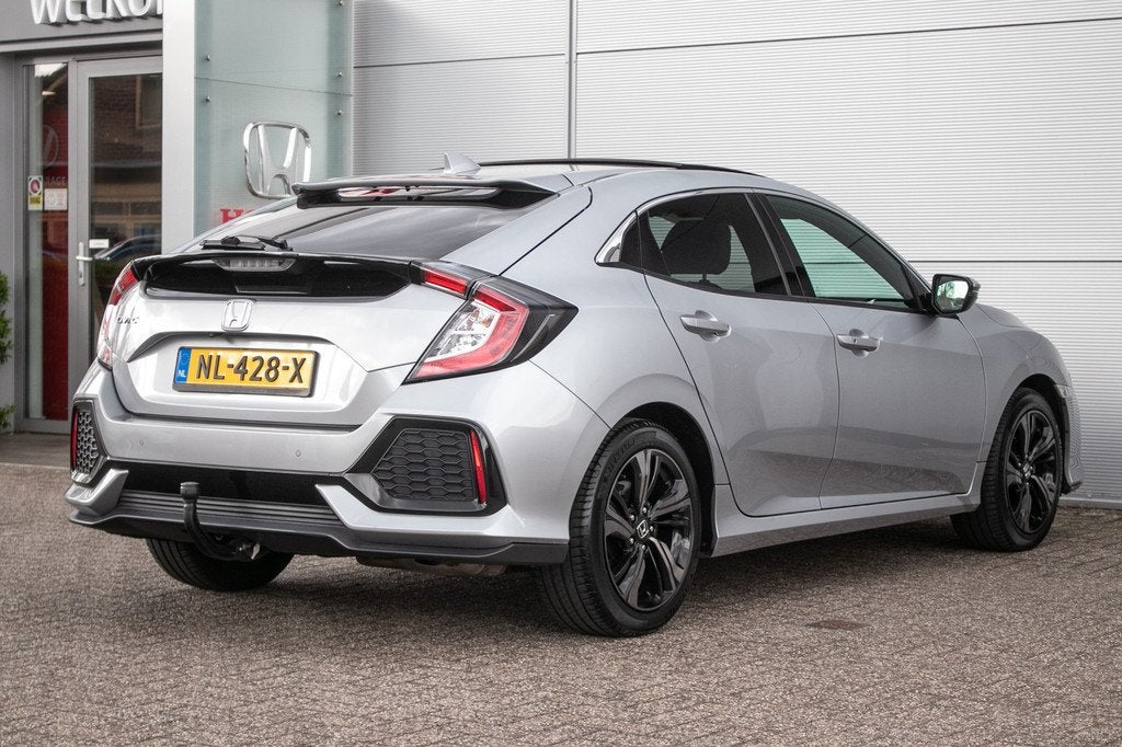 Honda Civic 1.0 i-VTEC Premium - Leer | Schuif/kanteldak | A, Auto's, Honda, 12 maanden, Gebruikt, 1246 kg, 988 cc