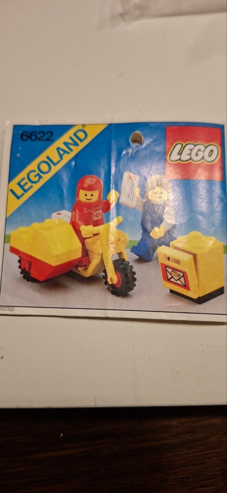 Lego Legoland 6622 Postbode met motor en brievenbus, Lego, Ophalen of Verzenden, Zo goed als nieuw, Complete set