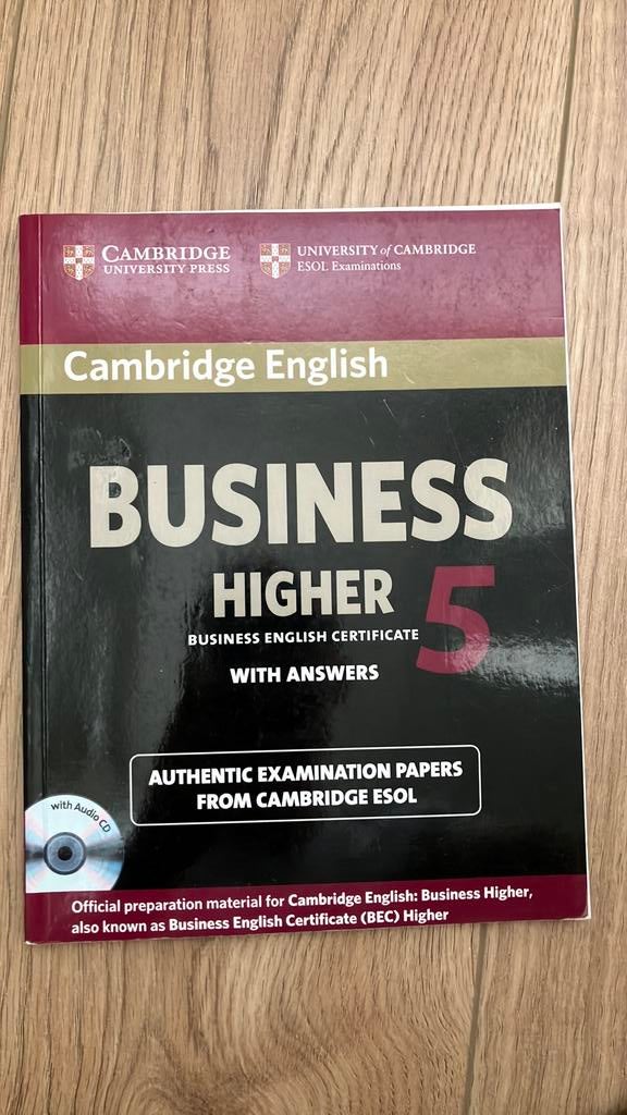 Cambridge English Businnes Higher, Ophalen of Verzenden, Alpha, Zo goed als nieuw