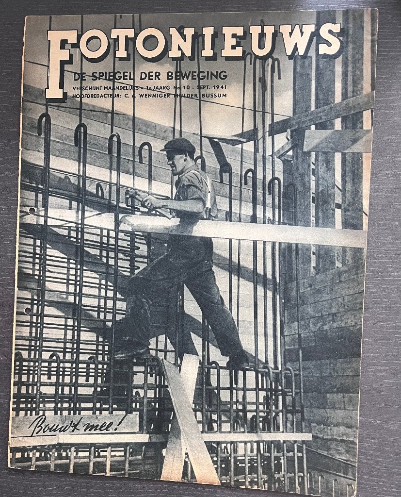 Fotonieuws nr. 10 (1941) – Origineel NSB-tijdschrift, Ophalen of Verzenden, Overige soorten, Nederland, Boek of Tijdschrift