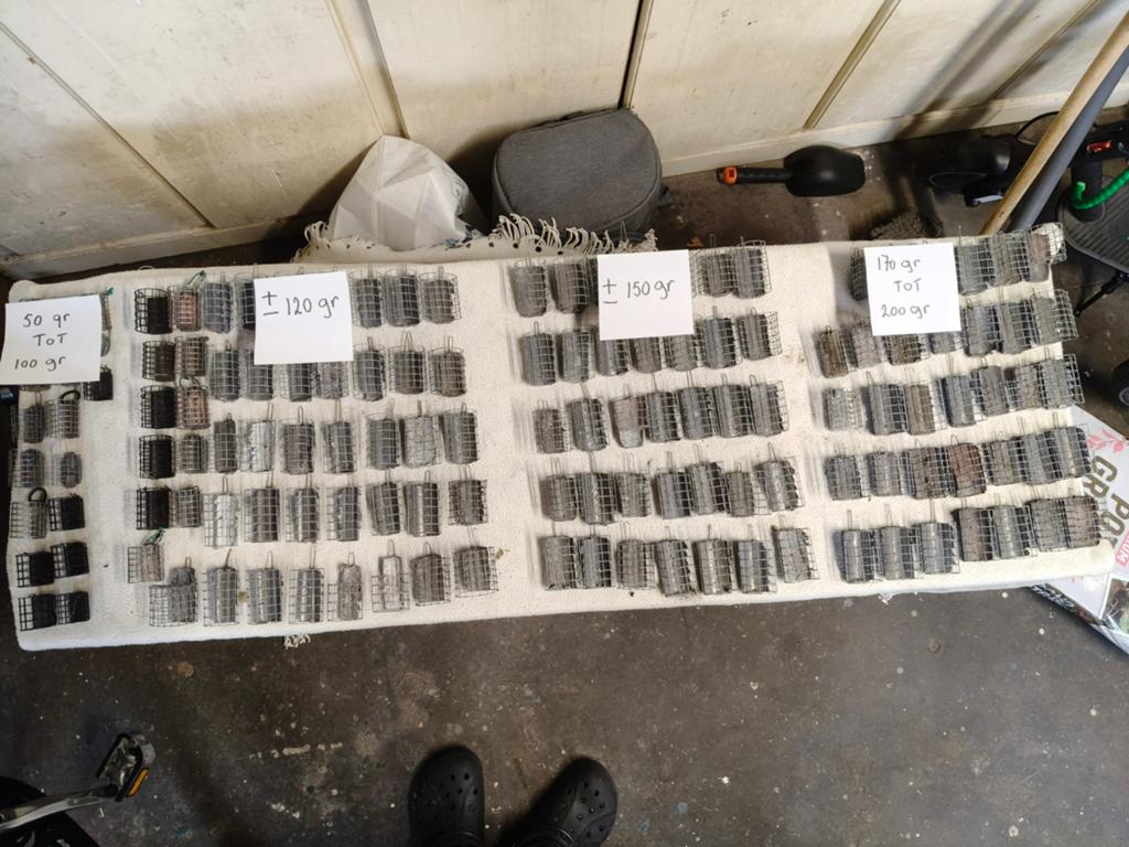 132 voerkorven van 50 gr tot 200 gr, Watersport en Boten, Ophalen, Nieuw