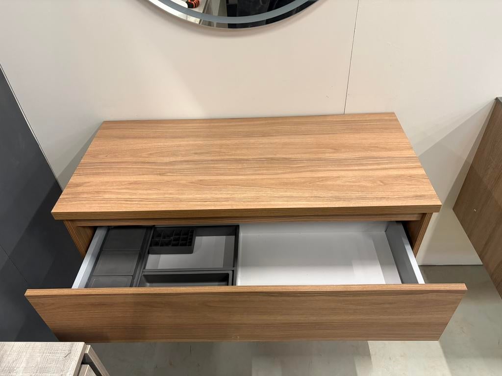 Badkamermeubel 100 cm – Honey – Topblad, Wltradingnl@outlook.com, Nieuw, Minder dan 100 cm, Oss