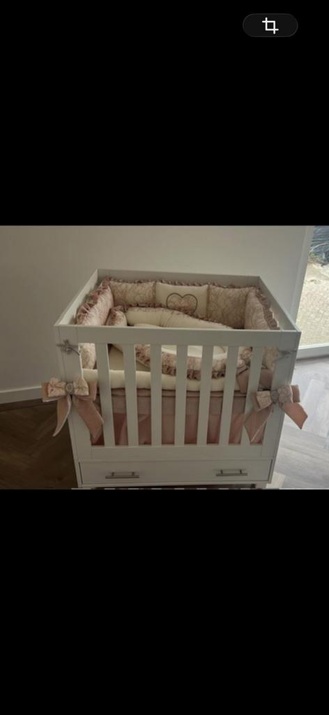 Box te koop eventueel met aankleding, Kinderen en Baby's, Boxen, Zo goed als nieuw, Lade, Ophalen