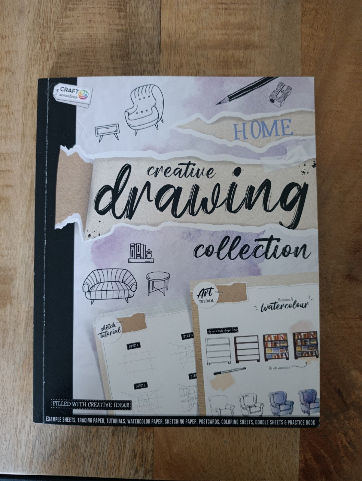 Creative drawing home, Ophalen of Verzenden, Nieuw, Papier, Schets- of Tekenboek