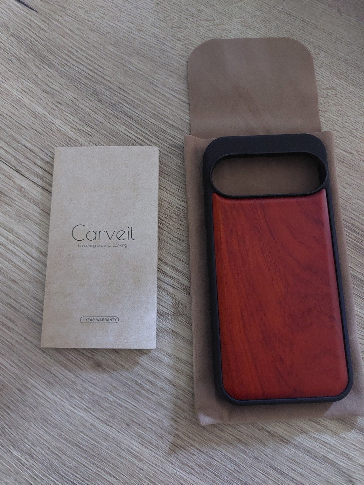 Nieuw Pixel telefoonhoesje met houten achterzijde, Ophalen of Verzenden, Nieuw, Bescherming