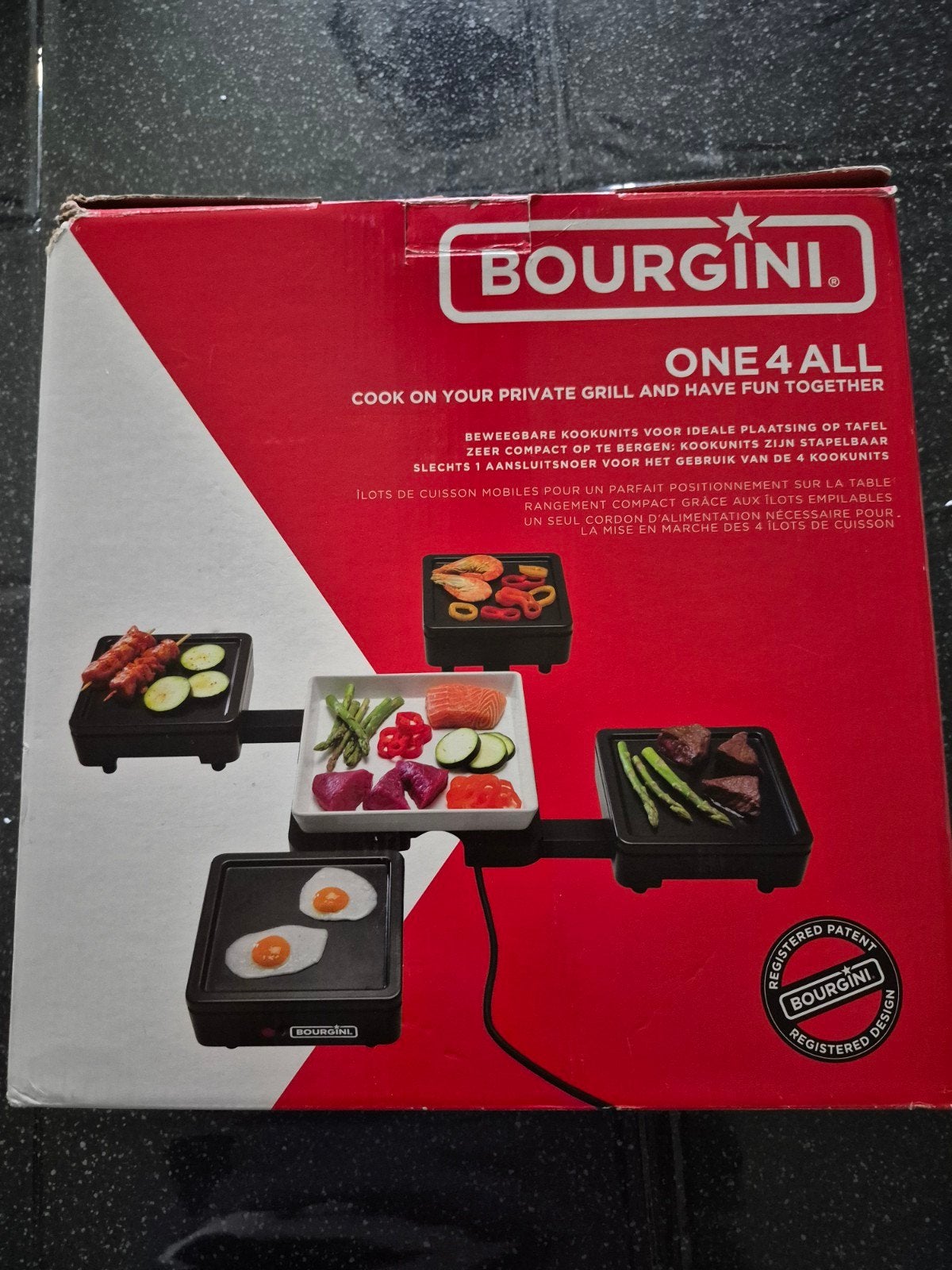 Bourgini One 4 All Gourmetstel - Gebruikt, Ophalen of Verzenden, Gebruikt, 4 t/m 7 personen