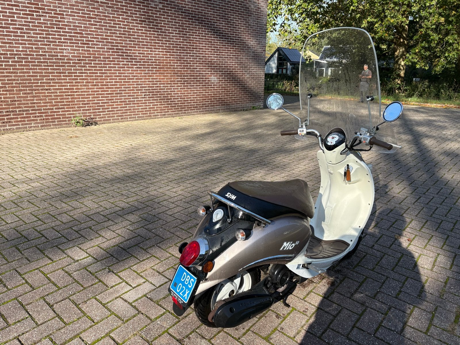 SYM Mio 50 Scooter - Goed onderhouden, inclusief windscherm, Ophalen, Gebruikt, Benzine, SYM