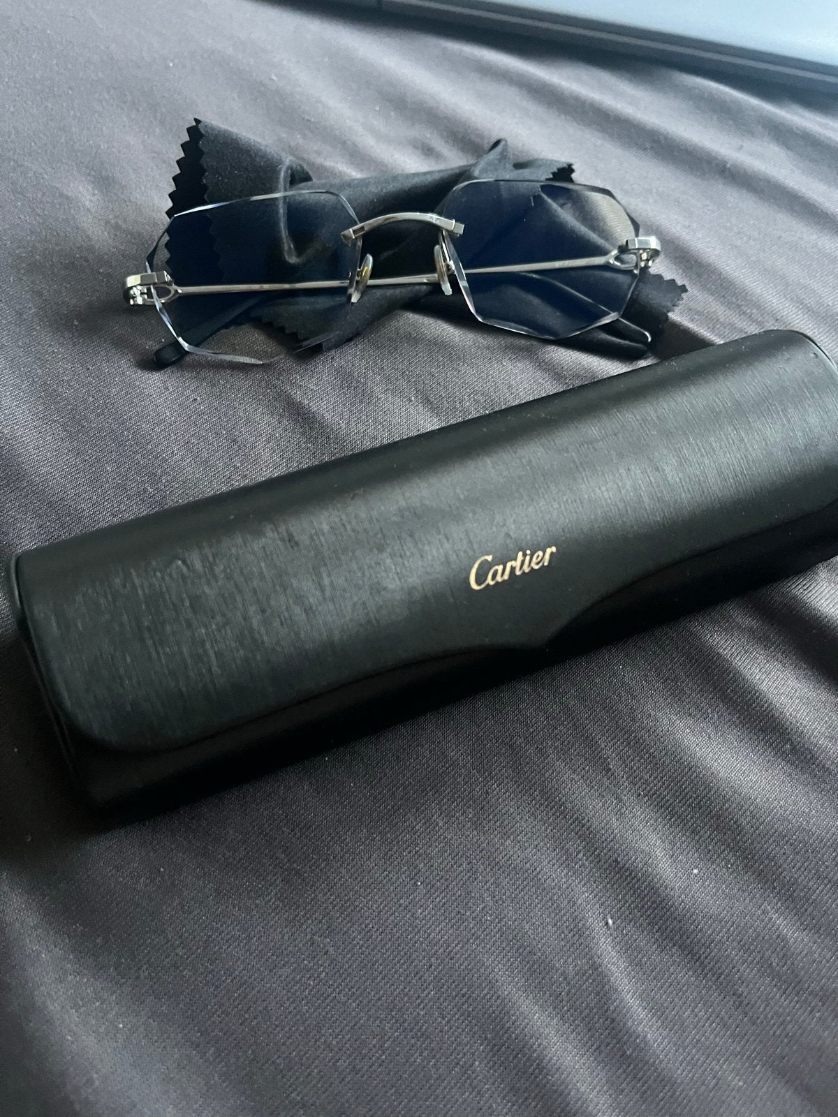 Originele Cartier bril C decor, diamond cut CT0050O 002, Overige merken, Gebruikt, Overige kleuren, Ophalen of Verzenden