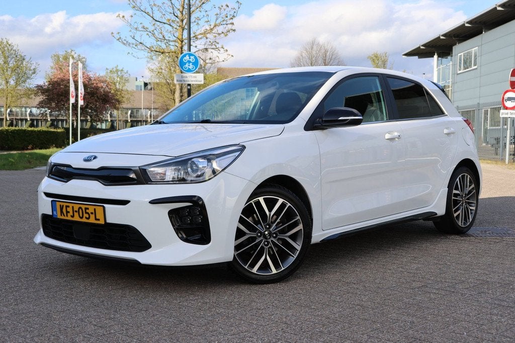 Kia RIO 1.0 T-GDI GT-Line (2020) – 120 PK | Sportief & com, Auto's, Kia, Bedrijf, Te koop, Rio, ABS, Achteruitrijcamera, Airbags
