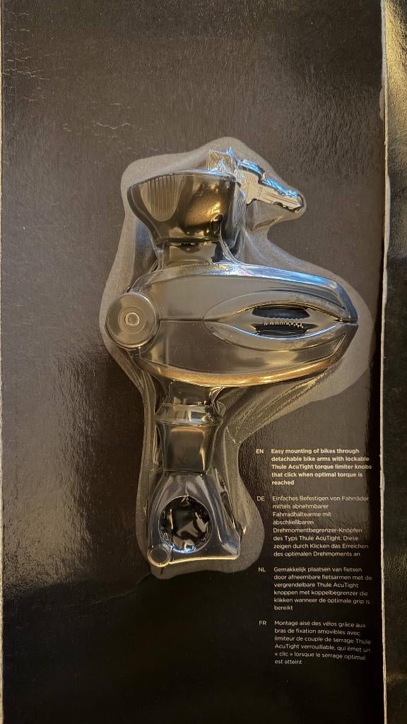 NIEUW: Thule fietshouder kort uitbreidingset zwart met slot, Nieuw, Ophalen of Verzenden, Fietsendrager-accessoire, 1 fiets