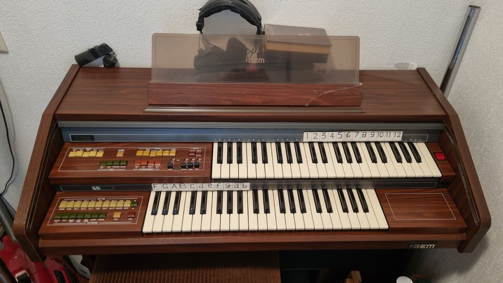 Elektrische orgel, Ophalen, 2 klavieren, Orgel