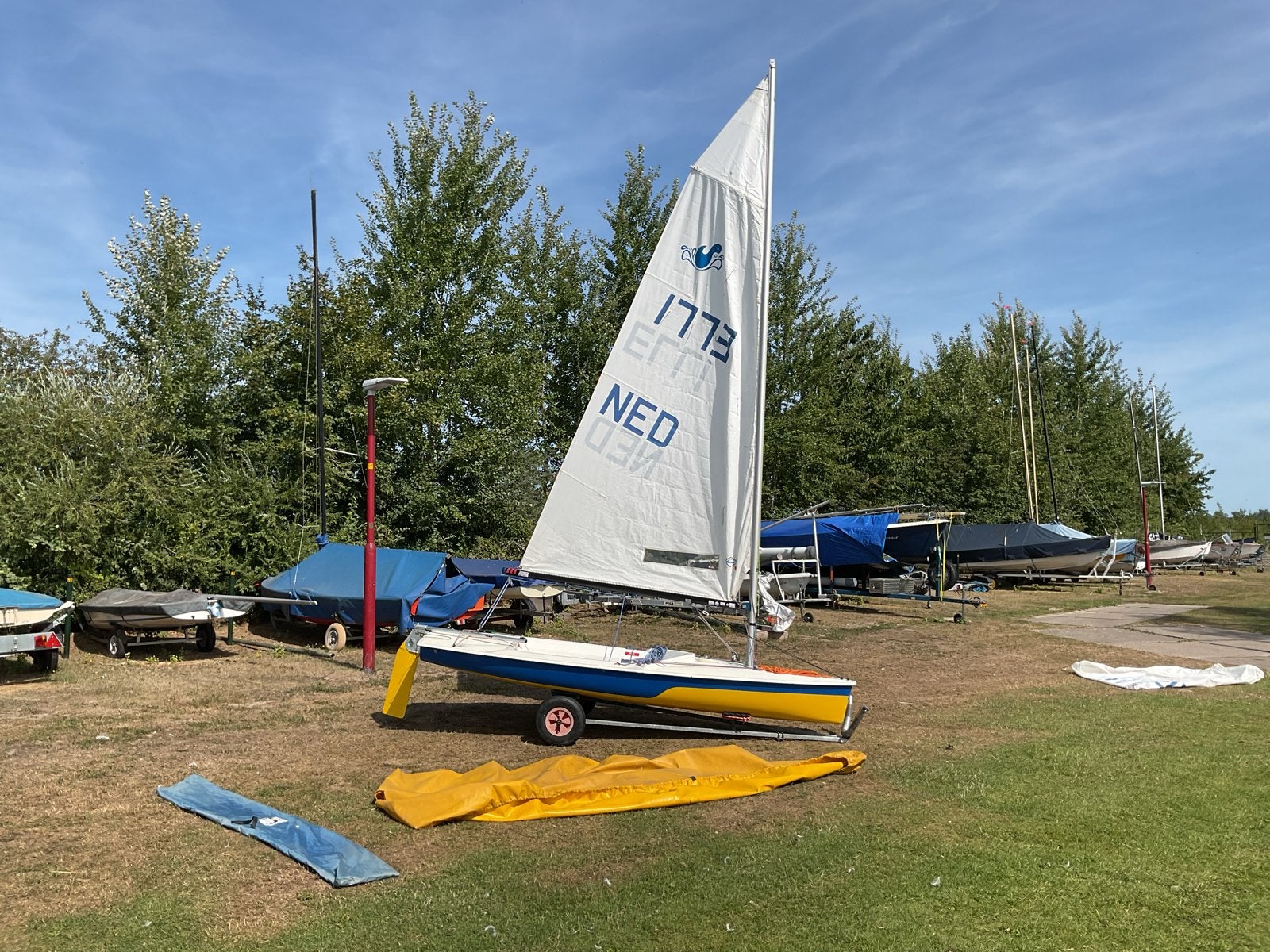 Splash open wedstrijd boot met strandtrailer  boot nr 1773, Ophalen, Gebruikt, Splash, Inclusief trailer