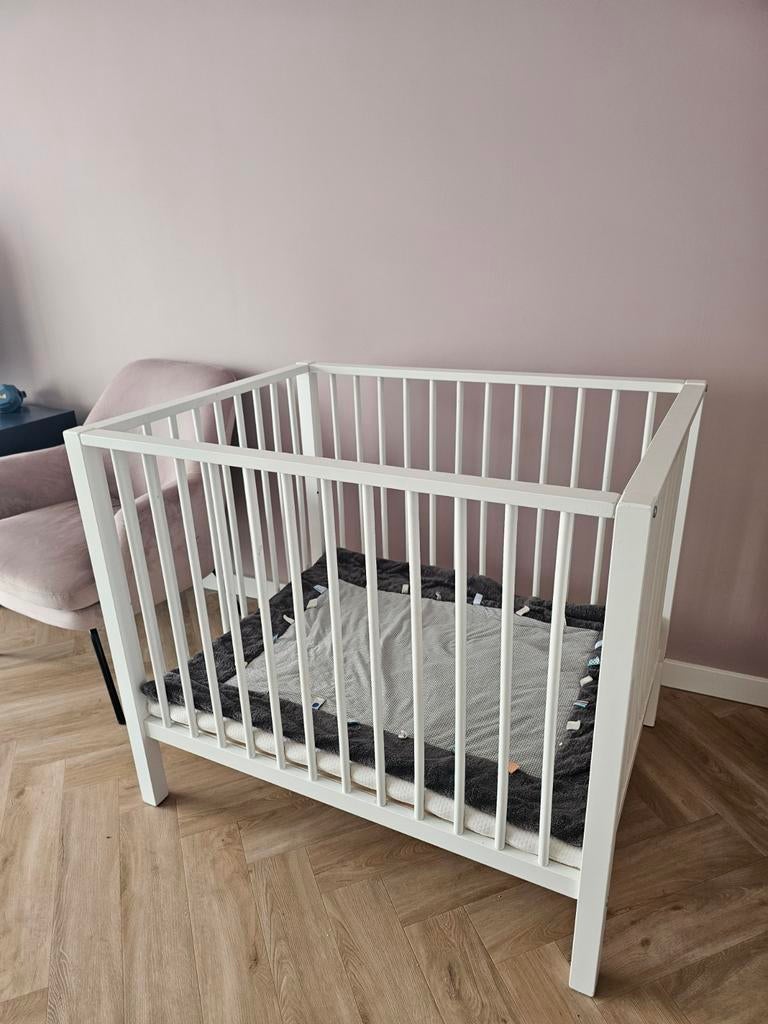 Witte Box met Boxmatras & Boxkleed (snoozebaby), Kinderen en Baby's, Boxen, Ophalen, Zo goed als nieuw, Rechthoekig, Boxkleed