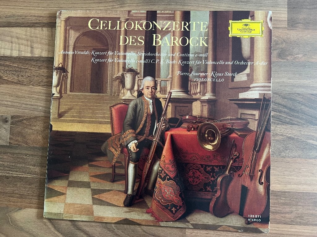 Vivaldi / C.P.E. Bach - celloconcerten - Fournier / Storck, Cd's en Dvd's, Vinyl | Klassiek, Zo goed als nieuw, LP, Kamermuziek