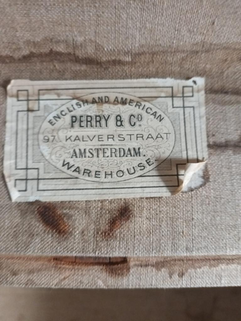 Set van 2 Antieke Hutkoffers Perry & Co Amsterdam - Originee, Antiek en Kunst, Ophalen
