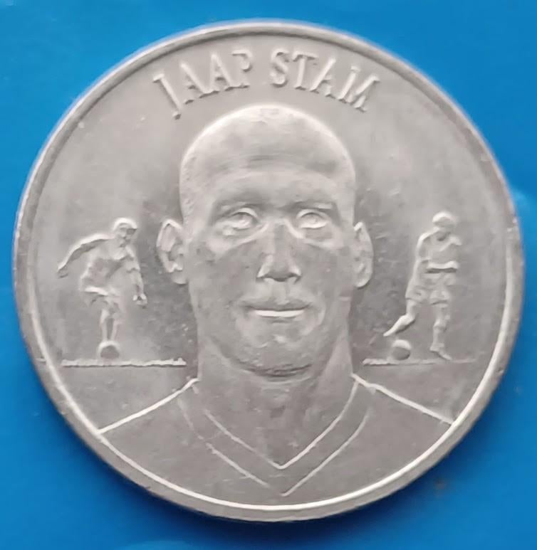 Penning Jaap Stam - Oranje 2000, Postzegels en Munten, Penningen en Medailles, Verzenden, Overige materialen, Nederland