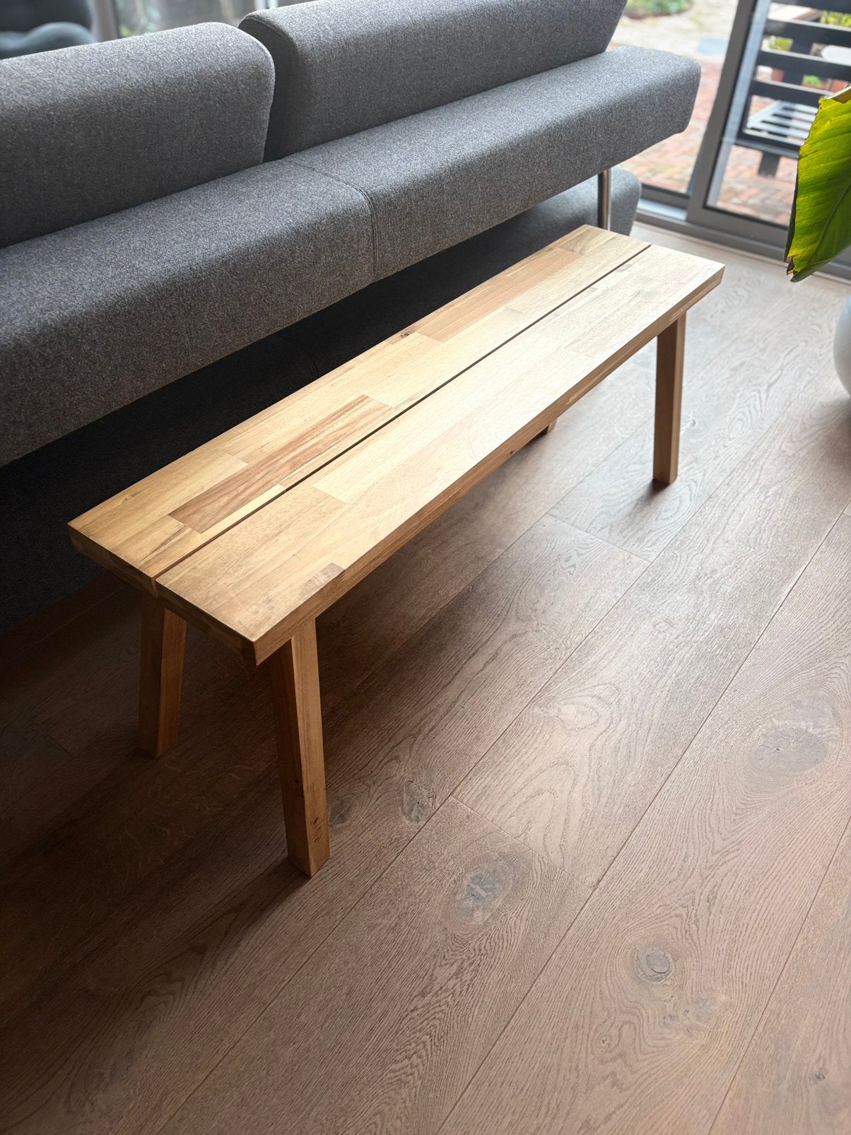 IKEA SKOGSTA houten bank, Tuin en Terras, Ophalen of Verzenden, Zo goed als nieuw, Hout