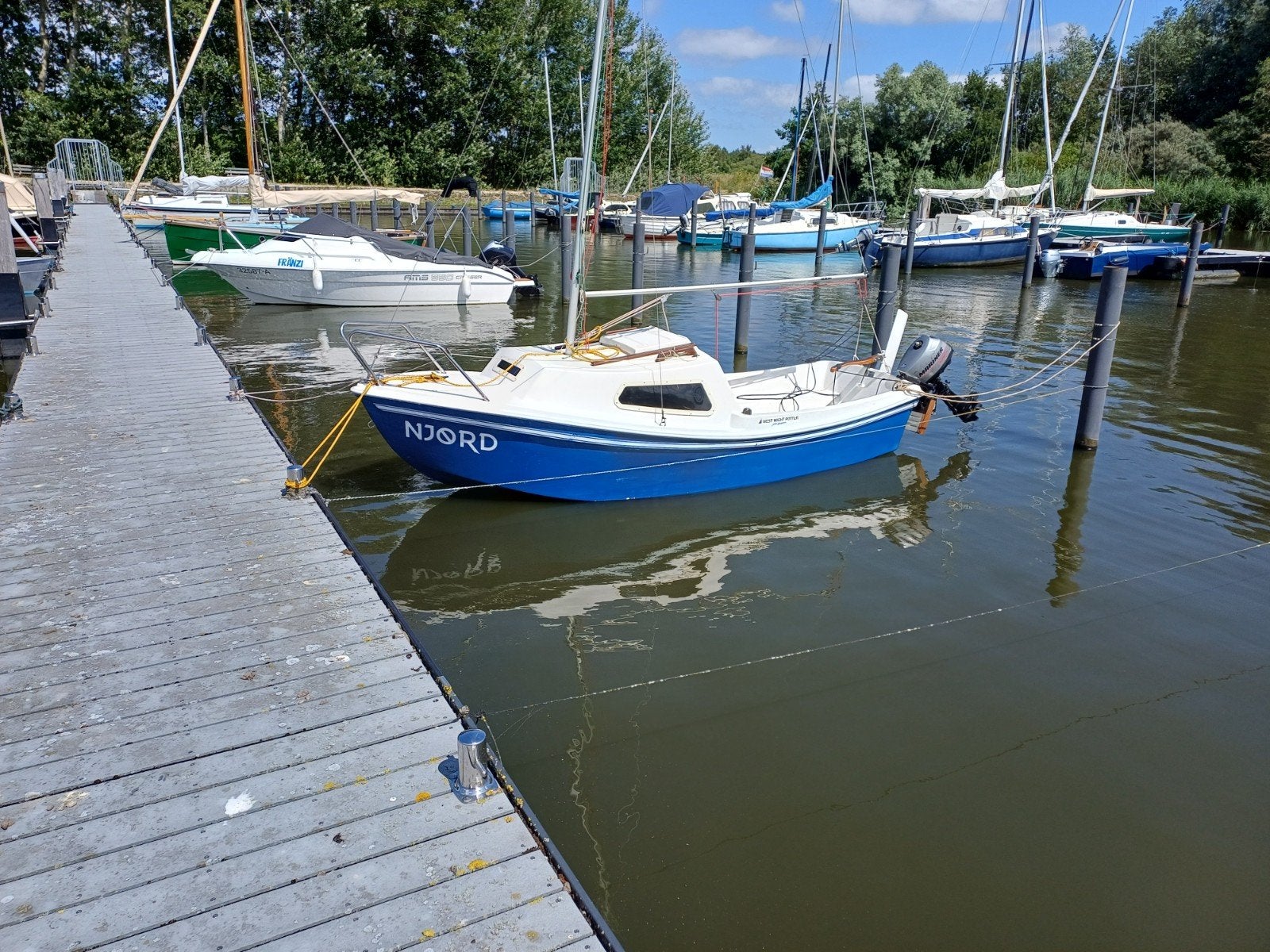 west wight potter zeilboot, Watersport en Boten, Zeilen en Zeiltoebehoren, Ophalen of Verzenden, Gebruikt, 3 tot 6 meter, Minder dan 15 m²