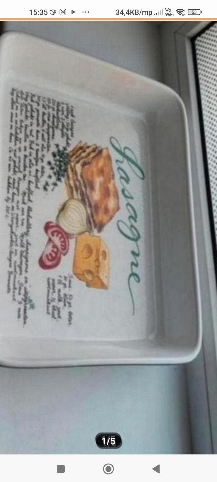 Rechthoekige ovenschaal aardewerk, Ophalen of Verzenden, Zo goed als nieuw, Overige materialen, Overige typen