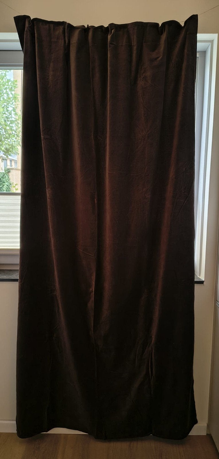 2 paar Ikea gordijnen Sanela, Ophalen, Gebruikt, Bruin, Gordijn