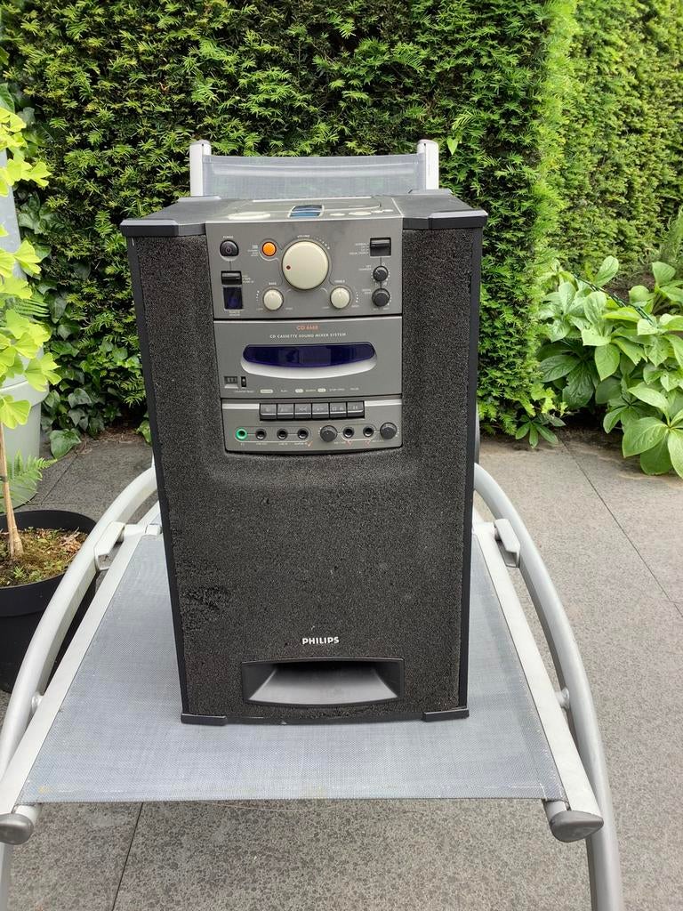 Karaoke-box - ingangen voor headphones, gitaar, microfoons, Audio, Tv en Foto, Ophalen of Verzenden, Niet werkend, Overige typen