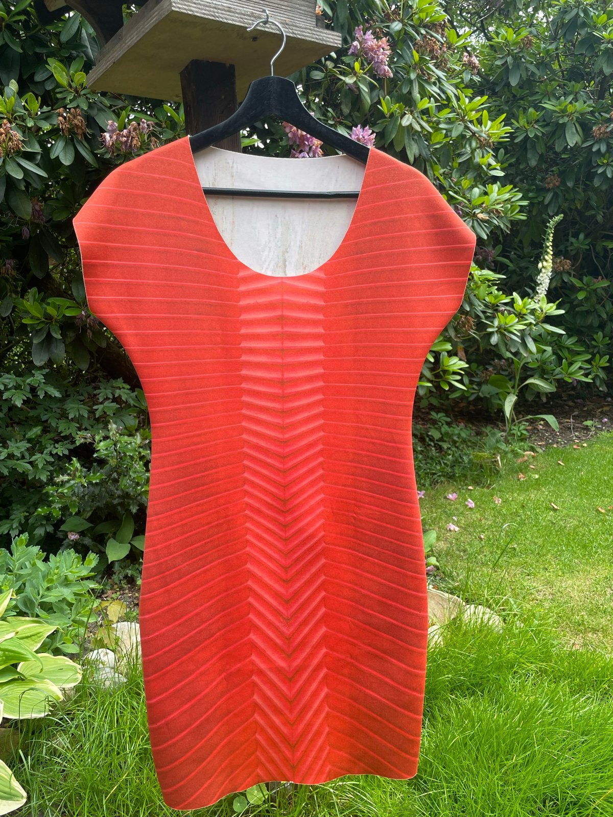 Animapop Tweezijdige Jurk - Unieke Prints, Kleding | Dames, Jurken, Zo goed als nieuw, Maat 42/44 (L), Rood, Boven de knie, Ophalen of Verzenden