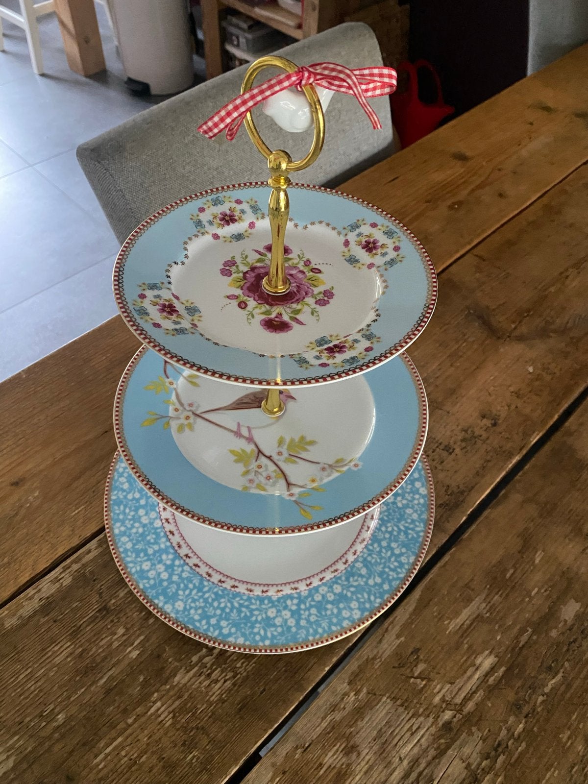 Pip Studio etagère - Blauw met bloemen en vogels, Blauw, Overige stijlen, Ophalen of Verzenden, Zo goed als nieuw