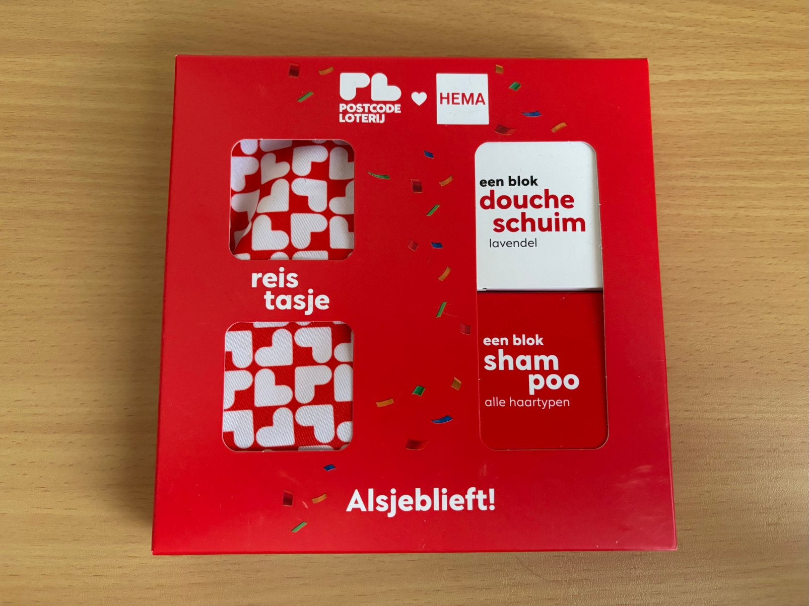 HEMA Postcodeloterij doucheschuim en shampoo bar + reistasje, Ophalen of Verzenden, Zo goed als nieuw, Bad & Douche